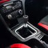 Arenbel 5 Speed MT Gear Shifter Stick Handle Replacement Red Stitched Leather Shift Lever Knob Fit Most Manual Cars, Black...