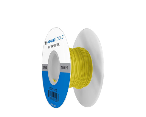 Jonard Tools R30Y-0100 Yellow Insulated Kynar Copper Wire Roll, 30 AWG, 100 ft Length...