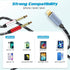 Lightning to Dual 6.35mm 1/4" TS Mono Stereo Y-Cable Splitter Lightning to Dual 1/4 inch Audio Cable Compatible for iPhone12/11/X/XS/XR/8/7/iPad,A...