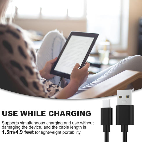 USB C Charging Cable Compatible with Kindle Paperwhite 2022, Kindle Scribe, New-Fire Max 11 2023, HD 10 10Plus 9th-13th Gen(2019-2023), Fire 7/HD ...