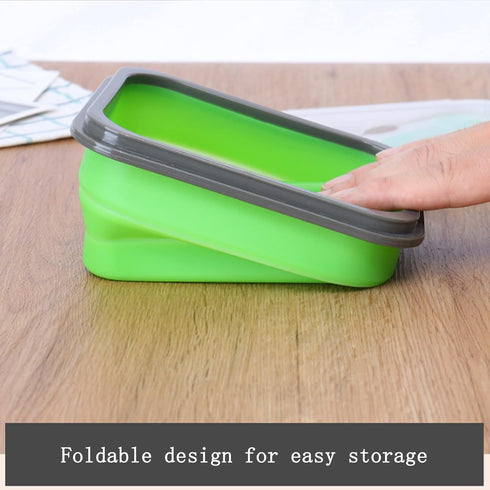 Collapsible Bowls for Camping Silicone Food Storage Containers Mixing Snack Bowls with Lid and Foldable Cups and Storage Bag for Salad, Lunch, Sna...