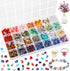selizo Crystal Beads for Ring Making, 28 Colors Chips and Gemstone Beads, Ring Making Kit with Plastic Box for Jewelry, Bracelets, Earring Making ...
