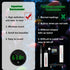 Fish Tank Thermometer, Rechargeable Aquarium Thermometer LED Digital Touch Screen Wireless Stick on Temperature Thermometer with Touch Screen, Lar...