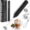 Zulay Froth N Go Milk Frother Rechargeable - 3-in-1 Frother Wand With Case & USB-C Charger - Comes With 3 Whisk Attachments for Latte, Cappuccino,...