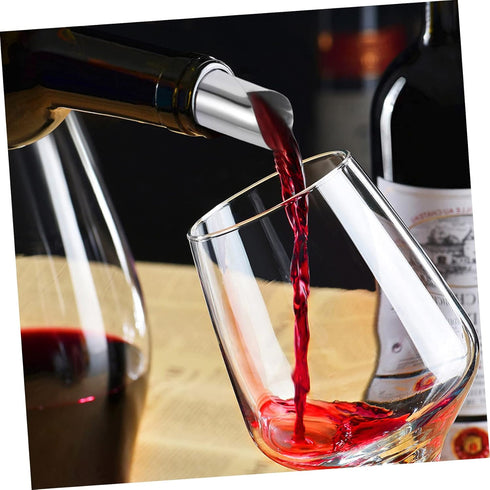 Hemoton 20pcs Aluminum Foil Wine Pourer Discs Drip Stop Pour Spouts for Bottles Round Aluminum Discs for Wine...