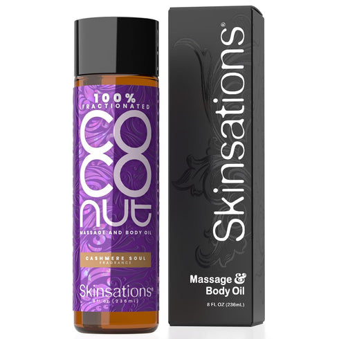 Cashmere Soul Scented Body Oil - Fragrance Oil for Skin with Fractionated COCONUT Oil - After Shower Body Oil for Women and Men, Body Moisturizer,...