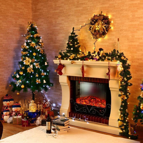 Brizled Christmas Lights, 33ft 100 LED End to End Connectable Mini Christmas String Lights, 120V UL Certified Cool White Xmas Tree Light Indoor Ou...