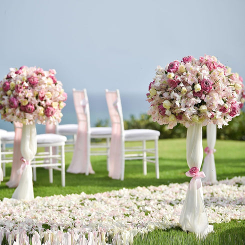 PATIKIL Plastic Design Bowl 3 Pcs 11" Flower Arrangement Base for Decorating Black...