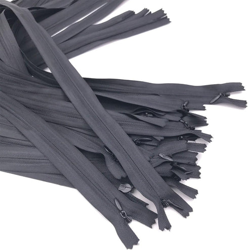 25pcs Nylon Invisible Zippers for Dresses, Skirts, Pillows, Sewing Craft (20 inch, black)...