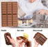 2 Pack Chocolate Bar Molds,Rectangle Silicone Break-Apart Protein and Engery Bar Candy Chocolate Molds Wax Melt Candles Chocolate Bakeware Molds...
