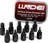 LLNDEI Screw Extractor Set, Hex Head Easy Out Bolt Extractor Set 10 Pieces, Multi-Spline Ez Out Stripped Extractor (1/8”-13/32”) CR-MO, Stripped F...