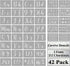 Letter Stencils for Painting on Wood - 42 Pack Large Alphabet Stencil Templates with Numbers and Signs, Reusable Letters and Numbers Stencils in 2...
