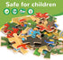 Wooden Puzzles Dinosaur Toys for Kids Ages 3-5, Set of 4 Packs with 20-Piece Wood Jigsaw Puzzles, Preschool Educational Brain Teaser Boards for Bo...