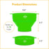 The POPCO Silicone Popcorn Popper - Collapsible Microwave Popcorn Maker - Air Popper Pop Corn Bowl with Handles and Lid - Dishwasher Safe - Large ...