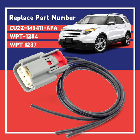 CU2Z-14S411-AFA Ignition Coil Connector Pigtail Harness 3 Way Replacement for Ford Expedition F150 Explorer Flex Taurus Transit-150 250 350 for Li...