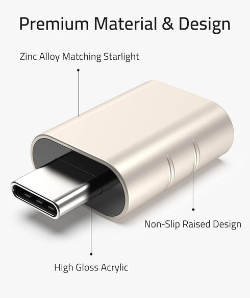 Syntech USB C to USB Adapter Pack of 2 USB C Male to USB3 Female Adapter Compatible with iPhone 15 Pro Max MacBook Pro Air 2023 iMac iPad Mini Pro...