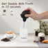 SHANGSKY Milk Frother Handheld with Stand, Milk Frother Battery Operated Coffee Frother for Cappuccino Latte Hot Chocolate, Portable Drink Mixer E...