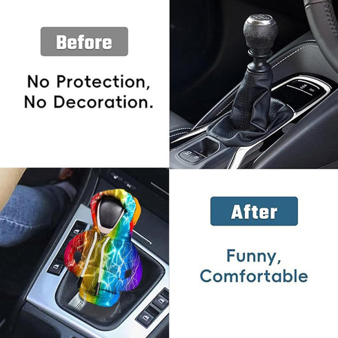 Car Gear Shift Cover, Universal Hoodie Car Shift Knob Hoodie Shifter Knob Hoodie Cover, Funny Shifter Hoodie Cool Car Accessories for Men,Car Knob...