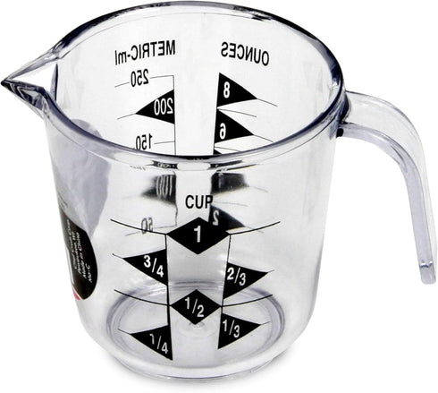 Chef Craft Select Plastic Measuring Cup, 1 Cup Capacity, Clear...