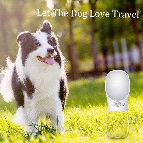Dog Travel Water Bottle,Portable Dog Water Bottle Pet Drinking Bottle Drink Cup Dispenser for Walking Traveling Hiking, Multifunctional Outdoor Wa...