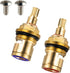 Brass Ceramic Stem Disc Cartridge G1/2" Replacement Brass Faucet Valve, Faucet Repair Replacement Parts for Bathroom Kitchen Tap Sink Faucet...