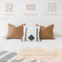 Woven Nook - Modern & Luxurious 18" x 18" Decorative Leather Throw Pillow Covers - Durable Quality & Machine Washable - 100% Polyester Faux Leathe...