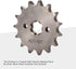 GOOFIT 17mm Sprocket Front for 50cc 70cc 110cc 125cc 140cc Engine Motorcycle Go Kart ATV Buggie Dirt bike(420-15T)...