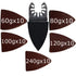 51 Pcs Oscillating Finger Sanding Pad Sandpaper for Multi Tools Compatible with Bosch Chicago Craftsman Dremel Fein Harbor Freight Makita Milwauke...