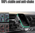 15W Fast Wireless Car Charger Mount Dual Coil - Auto Alignment Clamping Wireless Car Phone Charger, Dashboard Windshield Wireless Charging Car Hol...