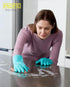 PACIFIC PPE 4 Pairs Reusable Dishwashing Cleaning Gloves, Household, Kitchen, Cotton Liner, Green, Small...