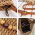 Fashionable Straw Crossbody Bag for Women, Spacious Hand-Woven Purse with Classic Satchels, Rattan Handbag for Beach...