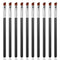 10 PCS Angled Eyeliner Eye Shadow Eyebrow Brush Set Flat Fine Angle Soft Synthetic Bristles Fibers Detail Makeup Brush Tool for Women Girls Make u...