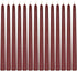 14 Pack Dark Red Taper Candles 12 Inch Tall 3/4 Inch Thick Burn 10 Hours (Burgundy)...