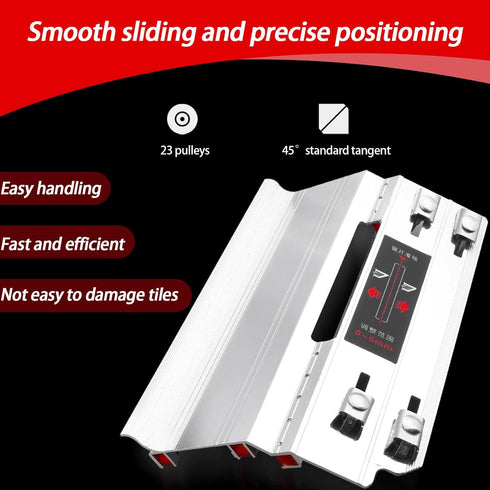 45 Degree Tile Chamfering Tool - Aluminum Alloy, Sturdy & Durable Ceramic Tile Cutter for Precise Angled Cuts & Chamfers Tiling 45 Degree Angle Cu...