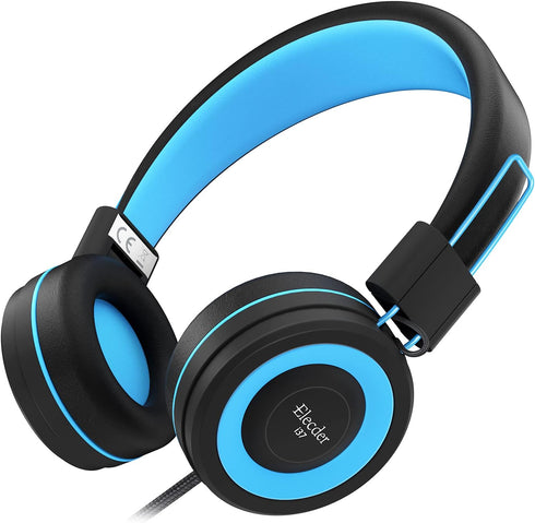 ELECDER i37 Kids Headphones Children Girls Boys Teens Foldable Adjustable On Ear Headphones 3.5mm Jack Compatible Cellphones Computer MP3/4 Kindle...