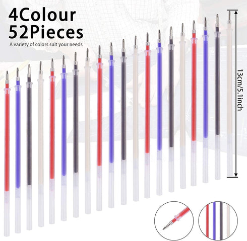 JANYUN 4 Pieces Heat Erasable Pens for Fabric with 28 Refills Fabric Marking Pens Fabric Markers for Quilting Sewing DIY Dressmaking Fabrics Tailo...