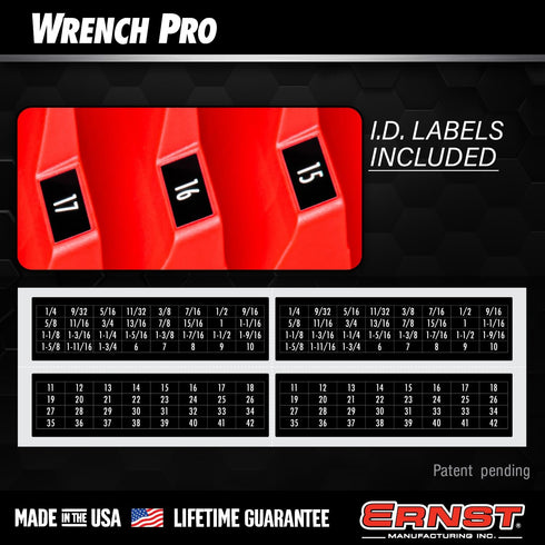 Ernst Manufacturing Wrench Pro - Modular Wrench Organizer for 20 Tools...