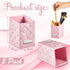 2 Pcs Makeup Brush Holder Crystal Bling Brushes Cup PU Leather Waterproof Glitter Makeup Holder for Women Girls Travel Cosmetic Storage Organizer ...