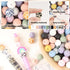ZIFTY Silicone Beads, 180Pcs 15mm Round, 15 Styles Loose Rubber Pop Beads for Keychain Making, Jewelry, Art, Crafts, DIY (Leopard)...