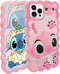 Compatible with iPhone 15 Pro/14 Pro/13 Pro Case, Cute 3D Cartoon Cool Soft Silicone Animal Character Waterproof Protector Boys Kids Girls Cover S...