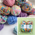 2 Pcs ?2 * 48g/2 * 142yards?Crochet/Knitting Rainbow Yarn,Multicolor Variegated 100% Acrylic Yarn,Crochet Yarn for Beginners,Soft Yarn for Crochet...