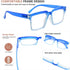 Eyekepper Design Reading Glasses for Women - Fashionable Oversized Readers - Blue +4.00...