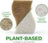 24 Pack Natural Kitchen Sponge - Biodegradable Compostable Cellulose and Coconut Scrubber Sponge - Eco Friendly Sponges for Dishes...