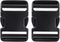 PENTA ANGEL 2Pcs 50mm/2 inch Black Plastic Buckle Clips Heavy Duty Dual Adjustable Buckles Craft Webbing Quick Side Release Buckles for Luggage St...