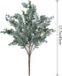 3 Pack of Artificial Eucalyptus Stem Shrub Faux Eucalyptus Leaves Spray Artificial Greenery Stems Fake Silver Dollar Branches Plants for Home Wedd...