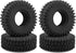 1.0 Crawler Tires w/Foam Beadlock Wheel Soft Tire for TRX4M SCX24 1/18 1/24 RC Crawler Truck, 52 * 19mm...