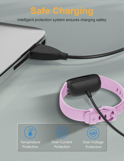 Bicmice Charger Cable for Fitbit Inspire 3 Fitness & Health Tracker 3.3Ft/1M Replacement Fitbit Inspire 3 Charging Cable Cord dock...