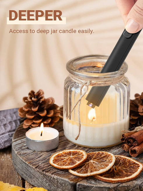 Candle Lighter Stocking Stuffers for Women Men, Electric Candle Lighter USB Rechargeable Graduation Gifts for Him Wife Grandma Girlfriend Safety L...