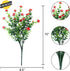 GREENRAIN Artificial Flowers Outdoor Fake Flowers for Decoration UV Resistant No Fade Faux Plastic Plants Garden Porch Window Box Décor (6 Bundles...