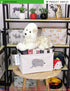 LANGYASHAN Rectangular Storage Bin Collapse Canvas Fabric Cartoon Storage Basket with Handles for Organizing Home Kitchen Boys and Girls Toys Offi...